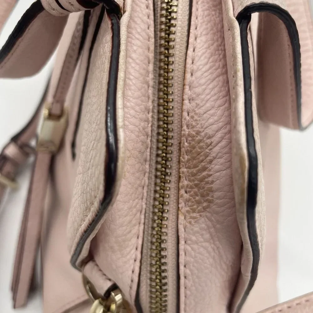Kate‎ Spade Dominique Pink Leather Street Pebble Purse Handbag Shoulder Strap